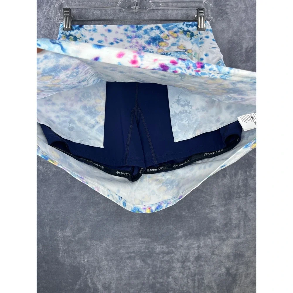 Foray Golf Skort Pull On Athletic Blue‎ Multicolor Pockets XS